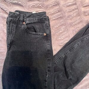 garage black jean, mom style